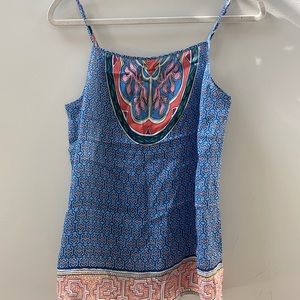 Sacks Viscose Silk Print Tank